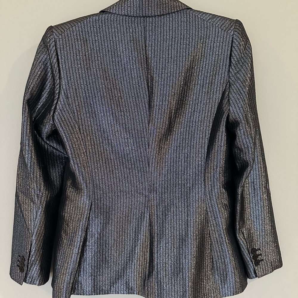 Maje Silver Blazer With Structured Silhouette - image 3